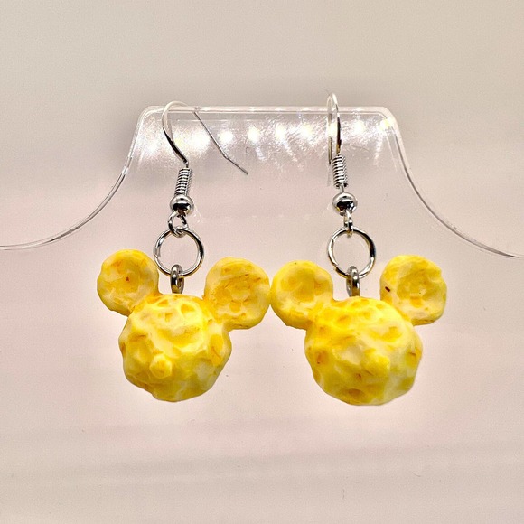 Mickey Popcorn Earrings - Mickey Mouse - Food Earrings - Buttered Popcorn - Picture 8 of 11